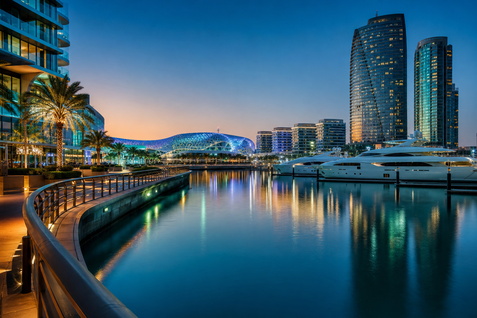 Abu Dhabi waterfront near our Yas Island office